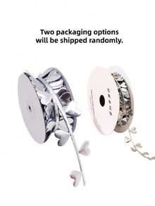 1/2PCS 10m Satin Soft Durable DIY Versatile Heart Continuous Pattern Ribbon Creative Gift Wrapping Party Decor Bouquet Tying Box Packaging Craft Supplies For Valentine Day Celebration - love - View 3