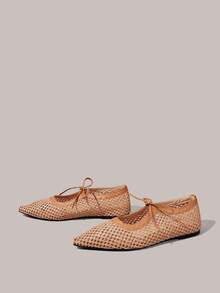 Styleloop Damen, Weidenägel, Schnallen, Flache Schuhe. - Hellbraun - Übersicht 7