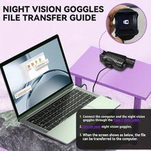 Night Vision Monocular Telescope, Infrared Night Vision Device, 16X Digital Zoom, HD Photo & Video Recording, Night Vision Scope For Camping, Wildlife Observation, Adventure Photography, Hunting Gear - Multicolor - View 4