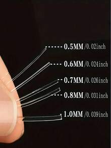 1 Roll Of 0.5-1.0mm Handmade DIY Crystal Transparent Elastic Thread, Suitable For DIY Bead Making, Jewelry Making, Handmade Crafts Making - Very Suitable For Wearing Crystal Beads, Agate Jade Bracelets - Multicolor - View 3