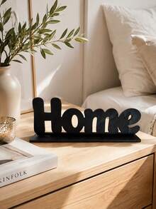 Wooden Inspiration Home Decor Farmhouse Tabletop Centerpiece For Living Room, Office Best Gifts Birthday Graduation - Black 1pc - View 6