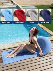 1PC Extra Large Inflatable PVC Foldable Lightweight Portable Waterproof Beach Mat Air Cushion Lounge Pad For Outdoor Camping Pool Picnic Summer Travel Gift Adults Must Haves - various - View 10