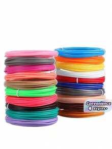 3D Pen PLA Filament Refill, Each Color 10feet, Total 150 Feet 3D Pen/3D Printer PLA Sample Pack, - multicolor - View 1