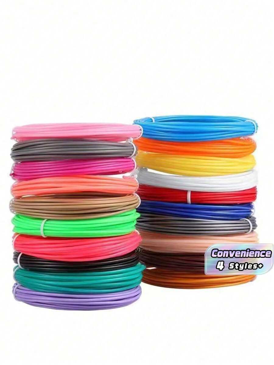 3D Pen PLA Filament Refill, Each Color 10feet, Total 150 Feet 3D Pen/3D Printer PLA Sample Pack, - multicolor - View 1