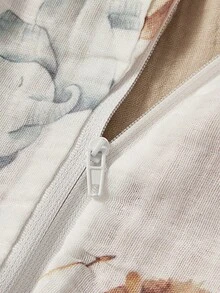Cozy Pixies 1 Baby Sleeping Bag, Double-Sided Coffee Lion Deer Party Print Pattern, Soft And Comfortable, Suitable For Newborns, Certified By Oeko-Tex - Multicolor - View 12