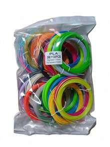 3D Pen PLA Filament Refill, Each Color 10feet, Total 150 Feet 3D Pen/3D Printer PLA Sample Pack, - multicolor - View 14