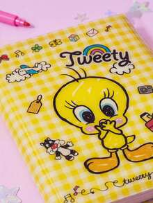 LOONEY TUNES X Joivida 1pc A7 Size Portable Transparent Star Loose Leaf Binder, Photo Storage Bag, Album, Budget Planner, Diary, Notebook, Great For Office Workers, Students, Planner Enthusiasts, Daily Office, Campus Study, Commuting Carry, Star Aesthetic Design - A - View 6