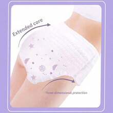 10 Pcs Women Sanitary Pads, Disposable Odor‑Free Day & Night Use Sanitary Napkins, Comfortable To Wear - White - View 3