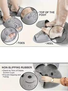 One Piece Bath Massage Mat 2-In-1 Non-Slip, Combines Foot Massage, Peeling, And Back Rubbing, Suitable For Bathtub And Shower Floor, Stable Non-Slip Base To Prevent Slipping - A - View 4