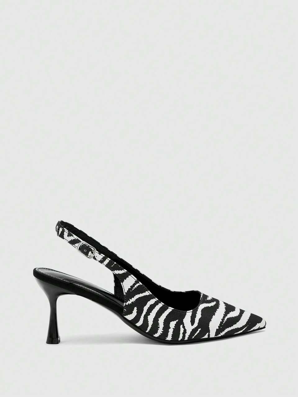 CUCCOO BIZCHIC Women's Pointed Zebra Pattern High Heels Daily Commute Office Fashion Pattern High Heels