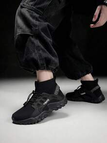 Vate Women's Fashionable Versatile Outdoor Sports Casual Shoes For Christmas - Black - View 3