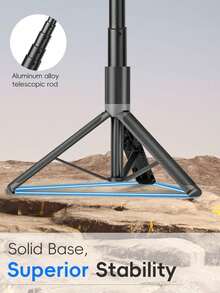 63-Inch Extendable Selfie Stick Tripod, 160cm Aluminum Alloy Portable Phone Holder With 1/4" Screw, 360° Rotation Stable Tripod Compatible With Iphone Camera, Ideal For Travel Video Live Streaming Recording - one-size - View 12