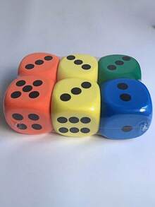 1PC Large Size Soft Plush Foam Dice Multicolor Throwable Multifunctional Tabletop Game Accessory For Adult Party Games Decorations Valentines Wedding Birthday Party Decorations Gift Ideas - Multicolor - View 9
