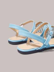 Styleloop Wanita, Paku Willow, Gesper, Sepatu Datar. - Biru muda - View 10
