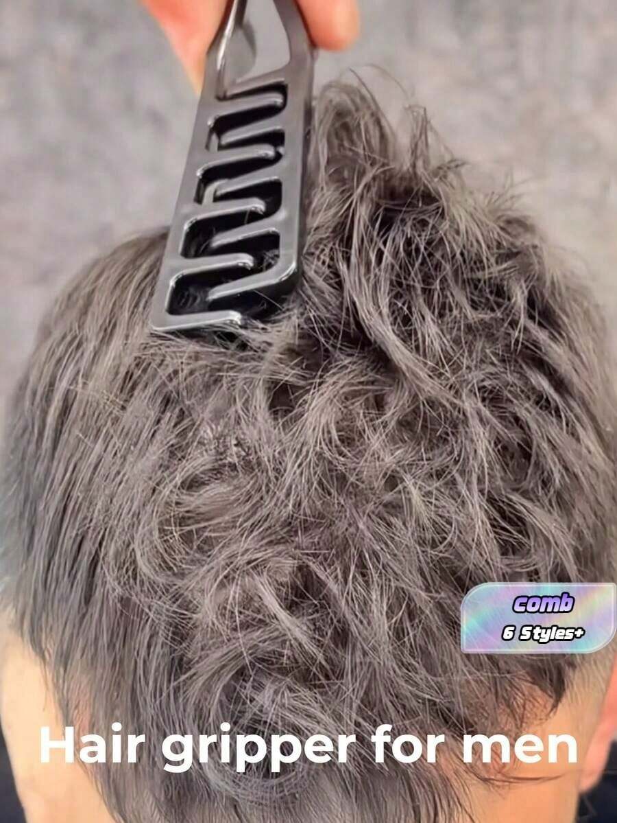 1 buah Sisir Penambah Volume Bergigi Lebar, Sisir Penambah Volume Akar Rambut Unisex, Sisir Rambut Keriting, Sisir Penata Poni, Sisir Penata Tekstur, Cocok untuk Semua Jenis Rambut, Portabel dan Ringkas, Mudah Disimpan, Cocok untuk Penggunaan Sehari-hari, Perjalanan, dan Kantor - Beraneka warna - View 1