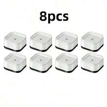 4/8/16/24 Pieces Set. 3", 2.1", Or 2.9" Adjustable Furniture Risers, Suitable For Tables, Desks, Sofas, Cabinets, Beds, Durable Stackable Square Lift Pads, Christmas Decor - White - View 9