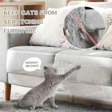 Volume 1 Cat/Dog Scratch Prevention Film, Furniture, Sofa, Wall, Door Scratch Prevention, Transparent Self-Adhesive Damage Protection Film, Easy To Apply, Suitable For Halloween Or Christmas Decorations - Multicolor - View 8