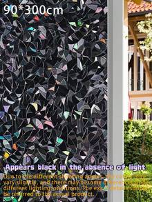 Shading Window Film, Shading Curtain, Tinted Glass Sunshade Privacy Curtain, Suitable For Family Rooms, Creating A Dark Sleep Environment, Controlling Indoor Temperature, No Adhesive Required, Black - Black - View 14