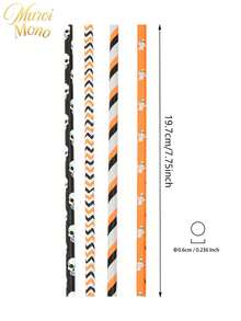 Muroi Mono 25/100 Pieces Of Paper Straws, In Various Colors, Decorative Party Straws, Suitable For Drinking Juices, Smoothies, Summer Cocktails And Various Parties And Gatherings. - View 7