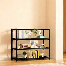 1pc 3-6 Tier Light-Duty Storage Rack, Easy To Assemble Freestanding Shelving Unit, Space-Saving Storage For Kitchen, Bathroom, Bedroom, And Balcony - View 2