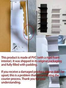 Simple, Thin Wall-Mounted Storage Rack 3/5 Layers (Pvc Material), Wall-Mounted Storage Rack, Wall Rack, Wall-Mounted Acrylic Storage Rack, Wall-Mounted Floating Shelf, Multi-Functional Anime Character Display Storage Rack, Floating Wall-Mounted - Multicolor - View 3