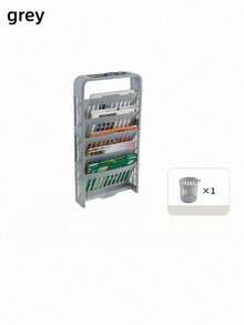 1PC Upright Bookshelf, Multi-Tier Desktop Storage Rack, Available In Multiple Colors, Suitable For Schools, Libraries, Living Rooms, Bedrooms-Multifunctional - Multicolor - View 9
