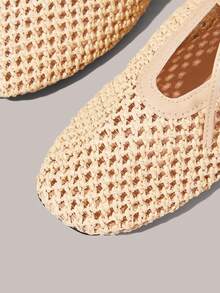 Styleloop Ladies, Willow Nails, Buckles, Flat Shoes. - Apricot - View 10