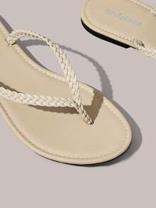 Styleloop Ladies, Willow Nails, Buckles, Flat Shoes. - Apricot - View 5