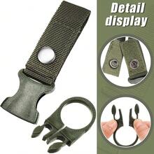 1/3pcs Molle Webbing Backpack Buckle Attach Quickdraw Water Bottle Hanger Holder Outdoor Camping Hiking Climbing Accessories 1pc - Black - View 3