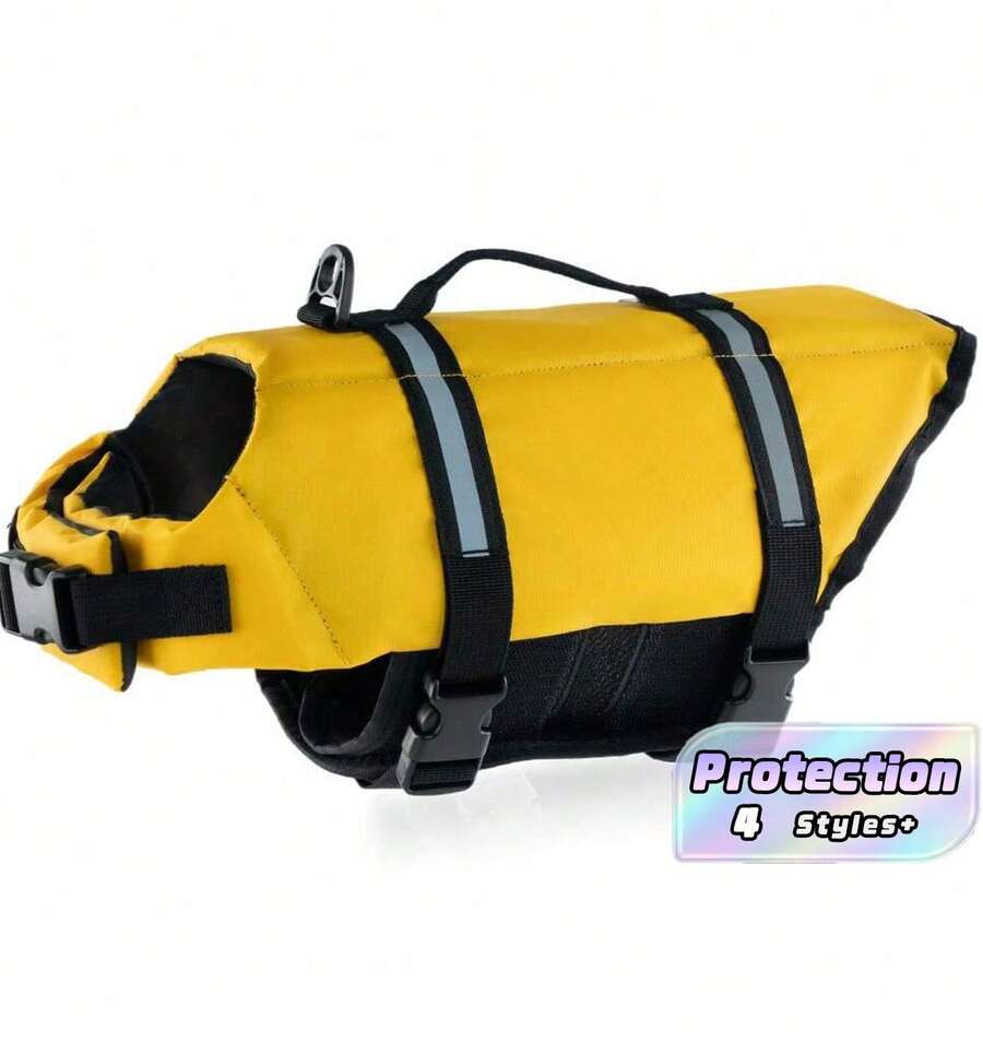 Summer New Style Dog Swimming Suit, Suitable For Small And Medium-Sized Pets, Outdoor Super Buoyant - Yellow - View 1