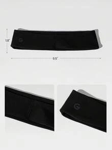 GLOWMODE Băng đô FeatherFit™ thấm hút mồ hôi, co giãn, chống trượt, thích hợp cho yoga, pilates, tập gym, luyện tập hàng ngày và hoạt động thể thao. - màu đen - Xem 7