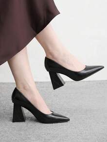 CUCCOO BIZCHIC New Pointed High Heels, Sexy And Elegant High Heels, Specially Designed For Women, Suitable For Christmas And Spring Shoes - Black. - View 1