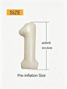 POKOJA LAND 40 Inch Large Numbers Balloons ,Foil Mylar Big Number Balloons For Birthday Party Supplies Decorations - multicolor - View 2
