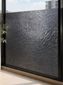 Shading Window Film, Shading Curtain, Tinted Glass Sunshade Privacy Curtain, Suitable For Family Rooms, Creating A Dark Sleep Environment, Controlling Indoor Temperature, No Adhesive Required, Black - Black - View 2