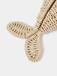 SHECARRY Women's Fashion Personality Fun Khaki Dolphin Shape, Summer Vacation, Seaside, Beach Hand-Woven Slash Shoulder Bag - skin tone - View 7
