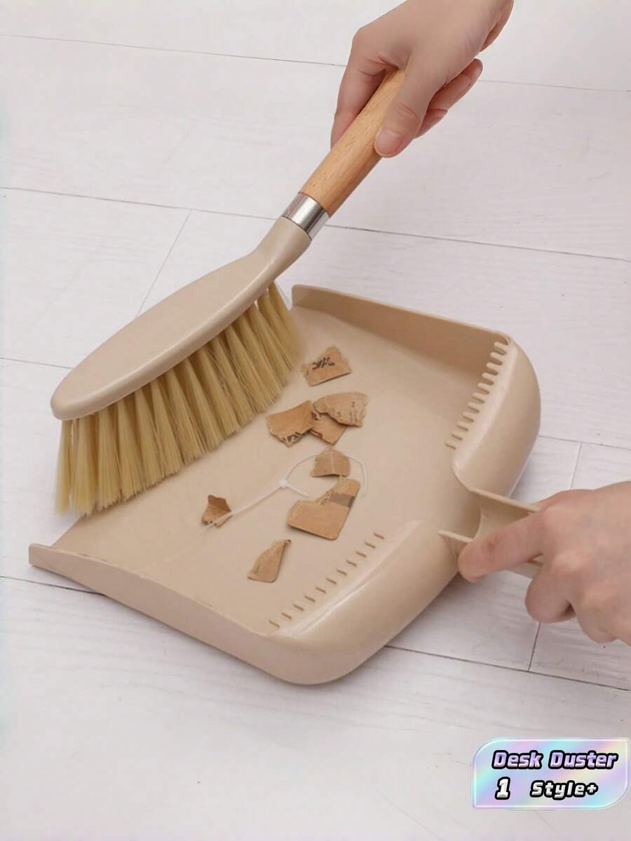 1 Set Portable Durable Mini Broom Dustpan Quick Clean Efficient Home Office Kitchen Car Balcony Patio Travel Outdoor Indoor Lightweight Strong Easy Storage Versatile Household Essential Fast Sweep Dust Dirt Collector Compact Space Saving - multicolor - View 1