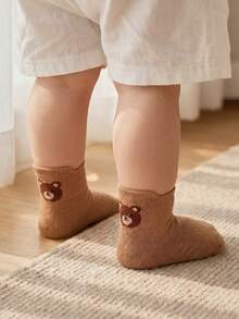 Cozy Pixies 5PCS Baby Socks  Cartoon Solid Color Infant Calf Socks Loose Mouth Non Leg Leg Tightening Children Spring And Autumn Mid Tube Socks - Multicolor - View 2