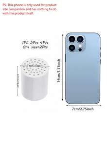 4 Pack 20-Stage Shower Filter Replacement Cartridge – Universal Hard Water Purifier, Removes Chlorine, Heavy Metals, Iron & Sediments, High Output Water Softener For Healthy Skin & Hair - Multicolor - View 3