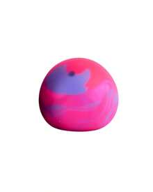 Hape 1個可攜式粉紫色星球壓力球，6cm/2.36in 彩色旋渦PVA填充擠壓球，光滑TPR外層，柔軟掌心握感手捏配件，適用辦公桌、辦公室、居家、旅行 - 彩色 - 查看 5