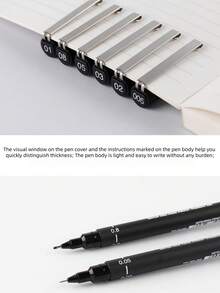 Fineliner Pens Water And Fade Proof - Black - View 7