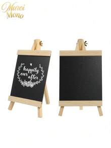 Cirelle 1-Piece Decorative Chalkboard Tabletop Chalkboard Sign-Available In 3 Sizes. Wooden Message Board With Easel, Perfect For Wedding Decorations, Kitchen Menus, Restaurants, And Parties. - 1PC - View 7