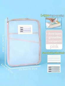A4 Student & Teacher Book Storage Bag, Large Capacity Stationery Organizer Bag, File Folder, School & Office Supplies Pouch. - bony - View 19