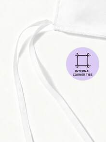 HELLO KITTY AND FRIENDS | SHEIN 三件套動物卡通印花被套，拋光材質，柔軟保暖，藍色被套，雙面圖案，多種尺寸可選，適用於單人床/雙人床/加大床，送禮佳品 - 白紫色 - 查看 5