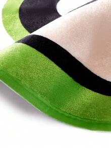 THE POWERPUFF GIRLS X SHEIN 1 Piece LOGO Decorative Carpet - Green - View 6