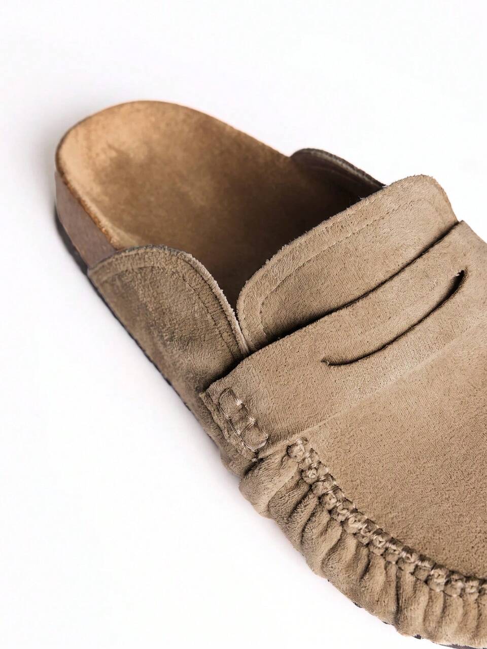 Zapatos casuales premium para mujer de lana plisada, versátiles, clásicos, para ir al trabajo, estilo slouchy y media slip-on