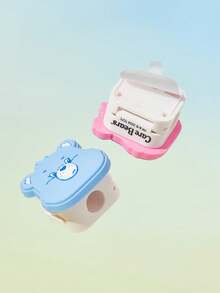 SHEIN X Care Bears 1/4 Piece Cute Cartoon Shape Magnetic Data Cable Organizer, Desktop Mobile Phone Charging Cable Storage Rack, Card Bag, Cable Organizer - Multicolor - View 3