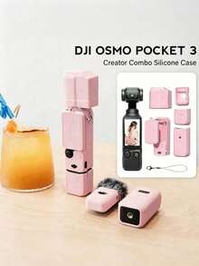 Teckwe Scratch-Resistant Silicone Protective Case For OSMO Pocket 3 Creator Combo/Xtra Muse Accessories, Including Lens Cover And Protective Case - View 8