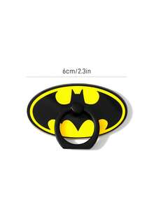 BATMAN X SHEIN 壓克力環形手機支架，桌面支撐支架夾扣，強力黏貼多功能環，橢圓形，禮物創意，派對 - 彩色 - 查看 3