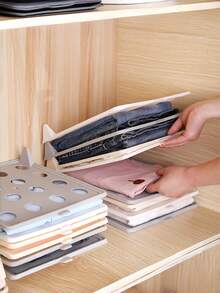 Creative Wardrobe Clothes Folding Board Multifunctional Plastic Anti Wrinkle Fold Organizer For Shirts Long Sleeve Household Portable Tidying Supplies - Multicolor - View 7