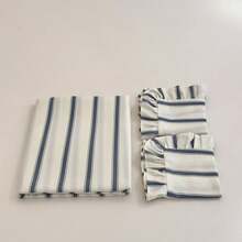 Cirelle 3pcs Ruffled Striped Duvet Cover Set - Soft Polyester French Vertical Striped Bedding Set, Cottagecore Shams With Ruffle Fringe Trim (Duvet Cover No Ruffles, No Insert) - Endless Grey - View 3